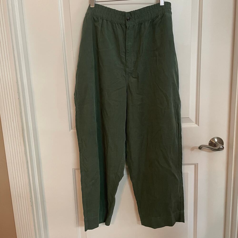 Madewell Pants Womens XL Simply Sage Pockets Elastic Waist